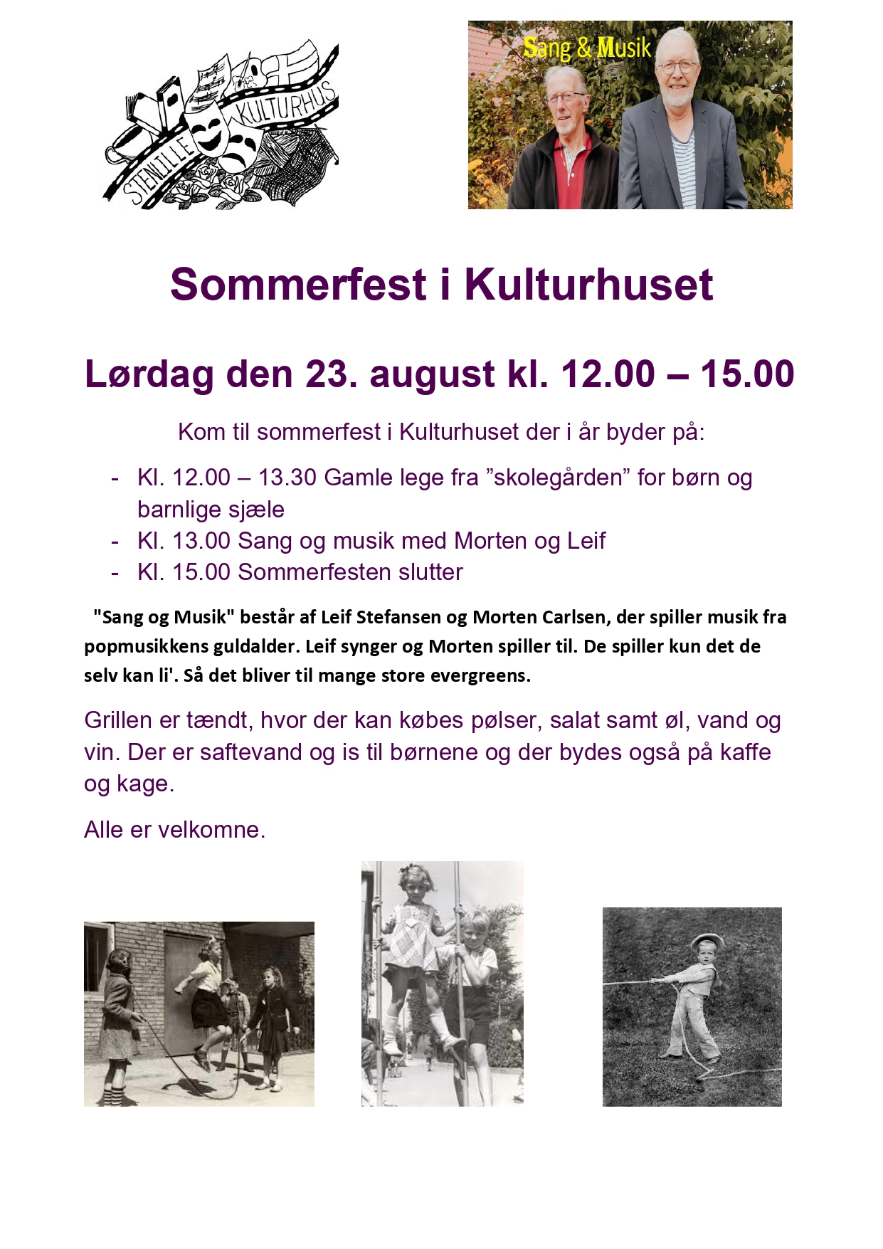 Sommerfest i Kulturhuset